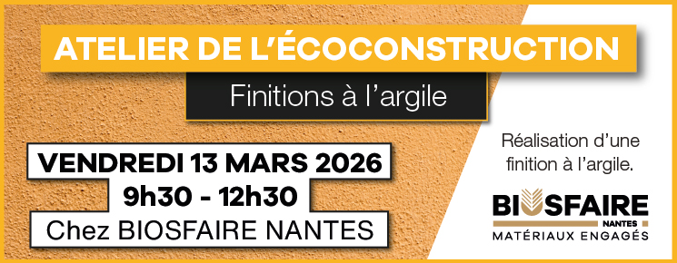 Atelier de l’écoconstruction : enduits fins à l’argile