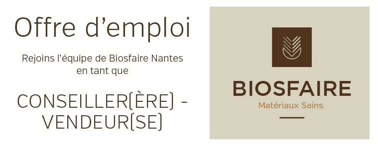 Offre d'emploi - Conseil et vente en écoconstruction H/F