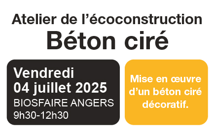 Atelier de l'écoconstruction : béton ciré