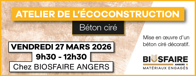 Atelier de l'écoconstruction : béton ciré