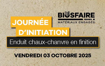 Journée d'initiation : enduit chaux-chanvre en finition