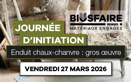 Journée d'initiation à l'enduit Chaux-chanvre dans le gros œuvre