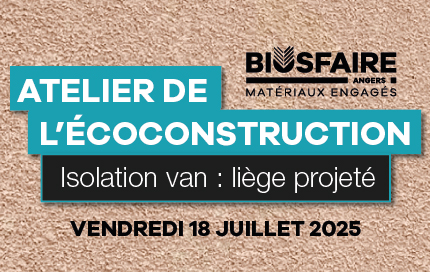 Atelier de l'écoconstruction : isolation van - liège projeté