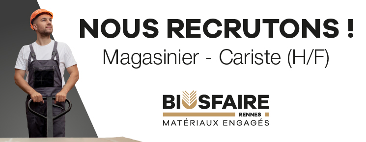 Offre d'emploi : Magasinier-Cariste (H/F)