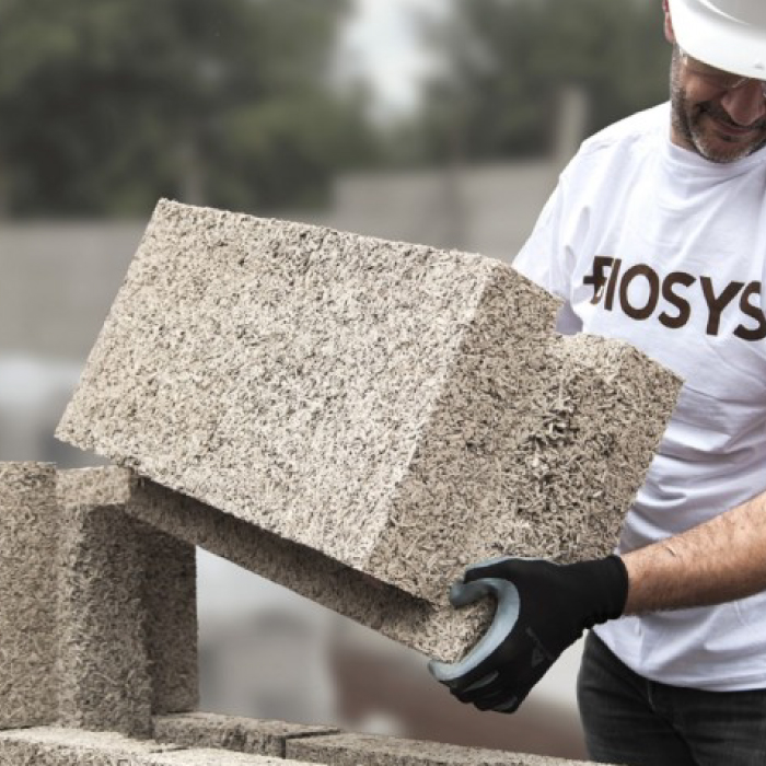 Bloc de chanvre Double Poteau Biosys - 30*60*30.8