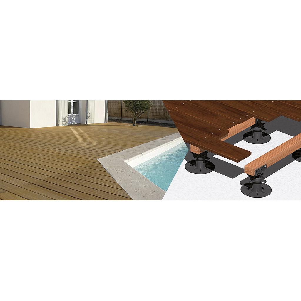 Plots réglable pour terrasse Verindal