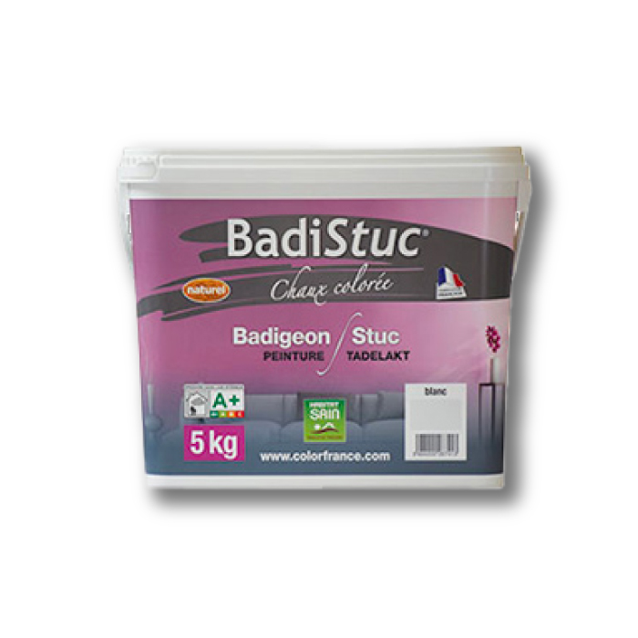 Badistuc - Stuc et badigeon de chaux BLANC