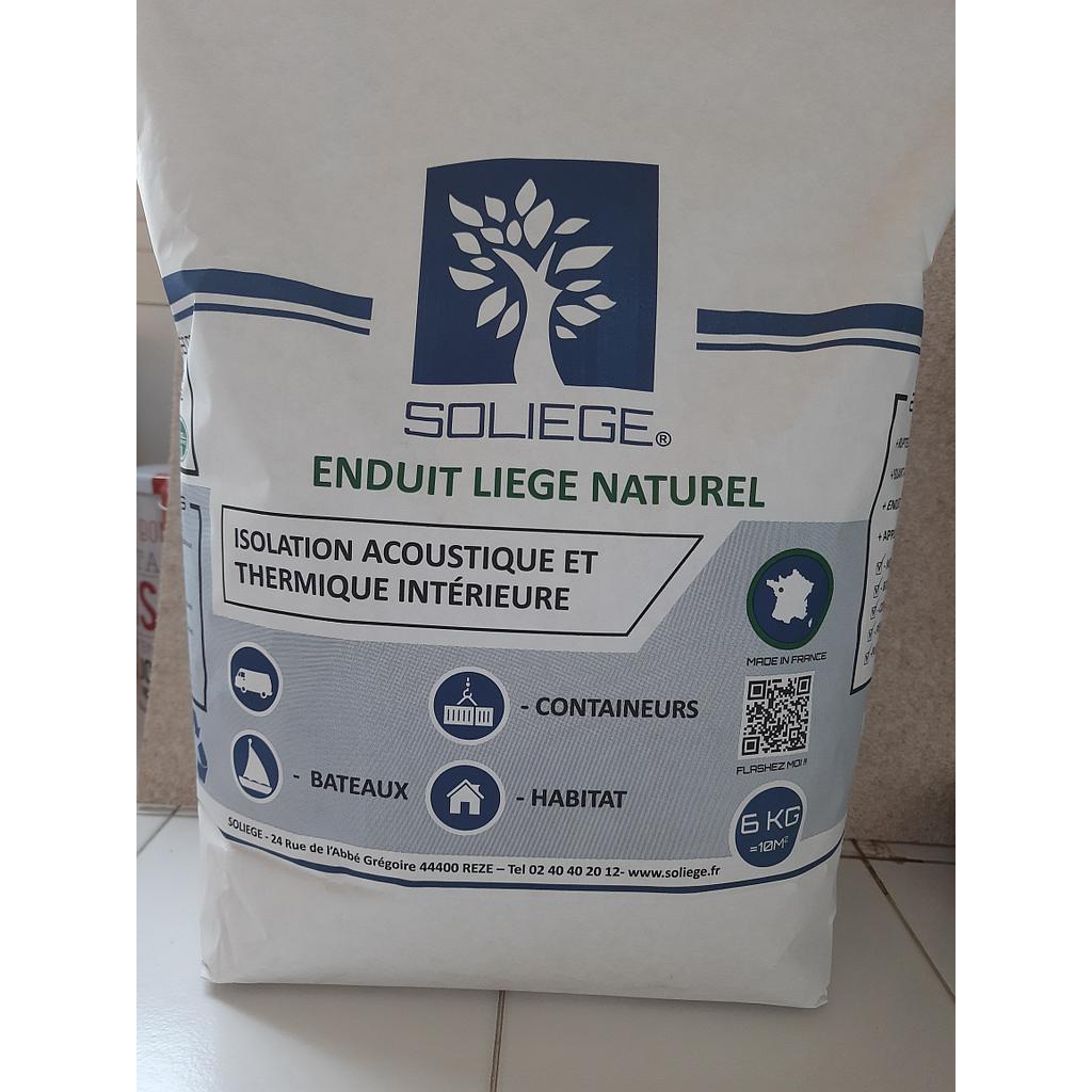 Soliege 6 kg – Enduit liège à projeter