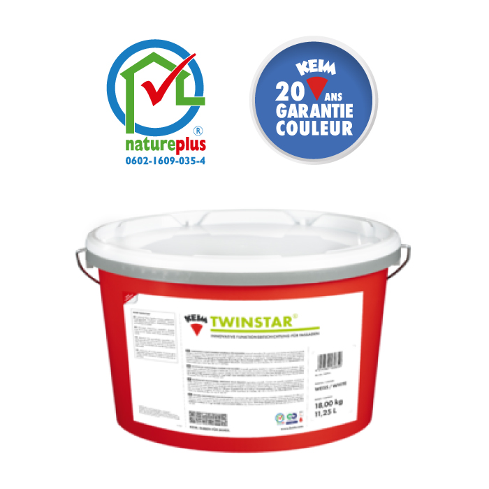 Twinstar – Finition sol-silicate pour façade - 2 passes frais dans frais
