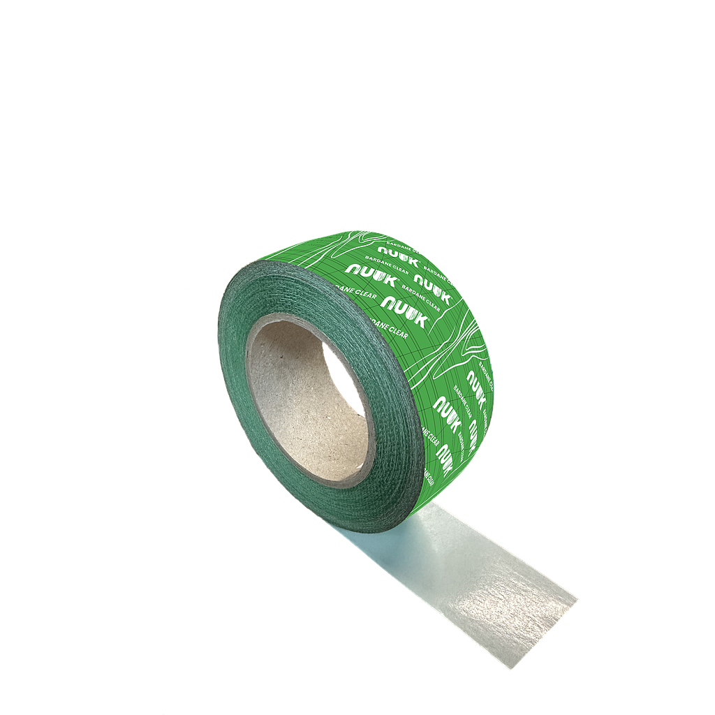 Nuuk – Adhésif transparent et flexible pour pare pluie / pare vapeur / sous-toiture 60 mm x 40 m