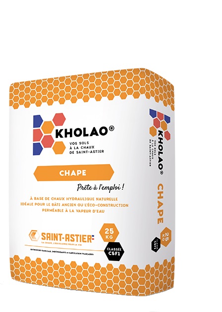 KHOLAO Chape – Mortier prêt à l'emploi pour la réalisation de chape en intérieur (25 kg)