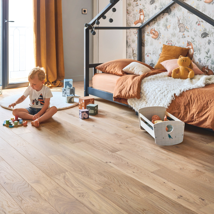 Parquet chêne contrecollé à clipser 12 mm