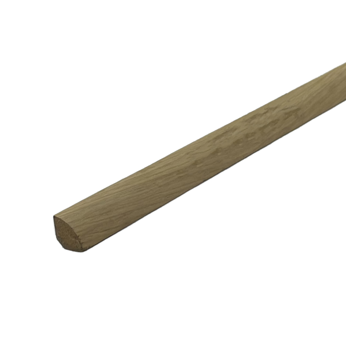 Quart de Rond plaqué chêne - 12 x 12 x 2200 - 6 pcs / colis
