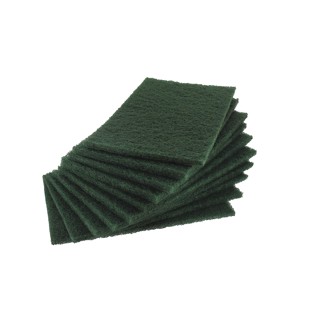 5 tampons abrasifs vert "PRO" 225 x 140mm